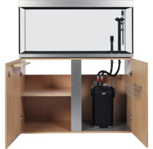 Aquarium mit Unterschrank und Aussenfilter