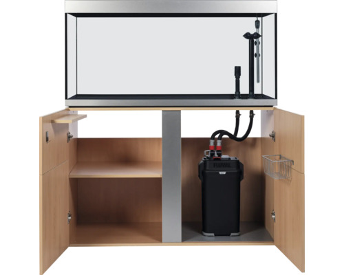 Aquarium mit Unterschrank und Aussenfilter