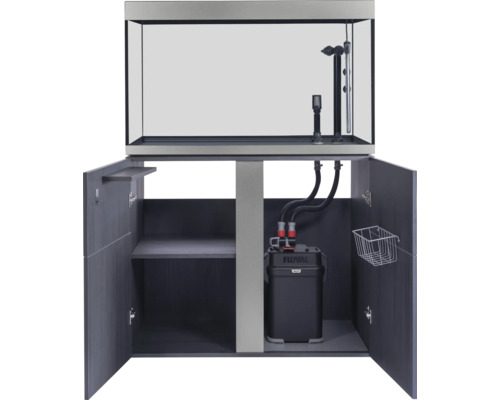 Aquarium Kombination mit Unterschrank und Aussenfilter