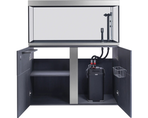 Aquarium mit Unterschrank und Zubehör