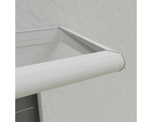 Detailansicht eines Türvordachs