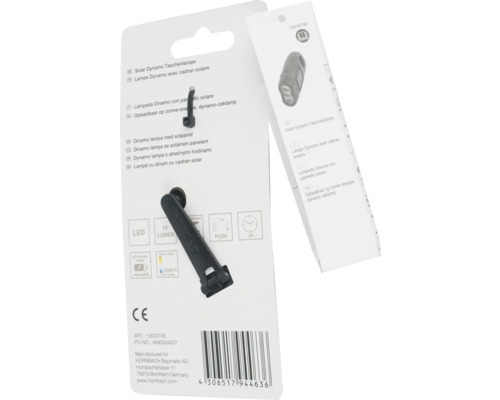 Lampe Dynamo solaire dans son emballage