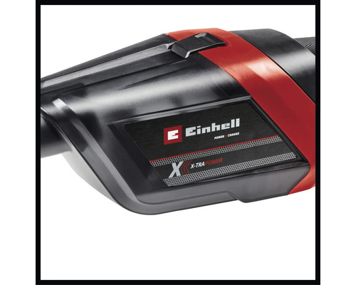 Detailansicht eines Einhell X-TRA Power Werkzeugs mit Firmenlogo