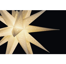 Weihnachtsstern aus Papier mit Beleuchtung