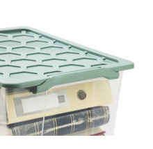 Aufbewahrungsbox mit Deckel und Ordnern
