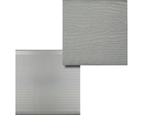 Lame de terrasse avec surface rainurée et lame de terrasse avec structure bois