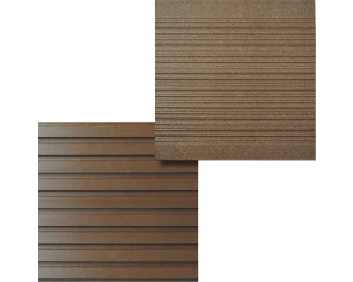 Terrassendielen aus Verbundmaterial mit geriffelter Oberfläche