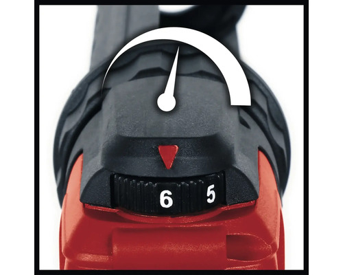 Detailansicht einer Geschwindigkeitsregelung an einem Werkzeug