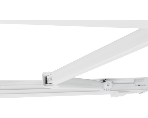 Vue détaillée d''un store banne à bras articulés