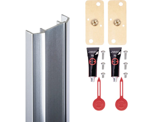 Profilé en aluminium avec matériel de fixation