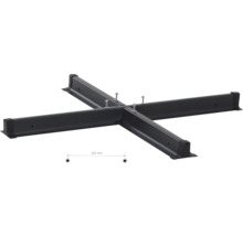 Base en croix pour parasols avec vis