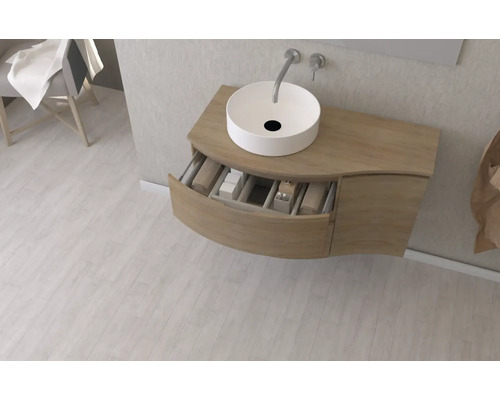 Waschtisch mit Waschbecken und offenem Schubladenelement