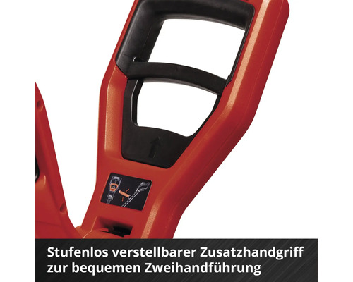 Zusatzhandgriff für Rasentrimmer mit stufenloser Verstellung für Zweihandbedienung