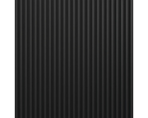 Panneaux noirs avec lignes verticales pour revêtement mural ou de plafond