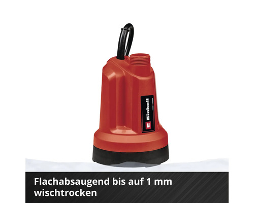 Rote Einhell Schmutzwasserpumpe