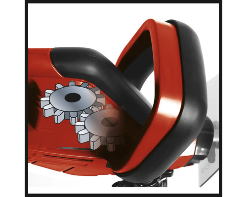 Détail du mécanisme d''un taille-haie