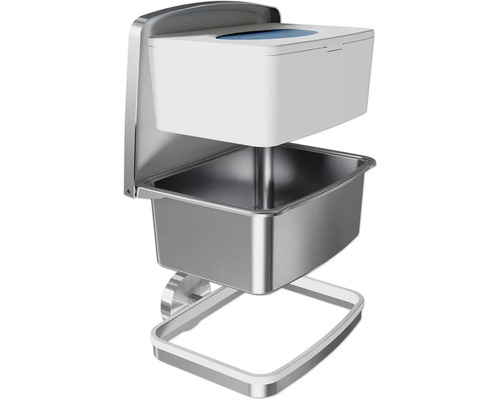 Poubelle à couches murale avec récipient en métal