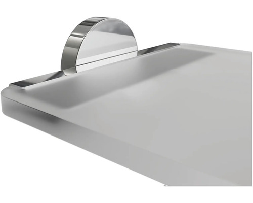 Étagère en verre avec support en métal