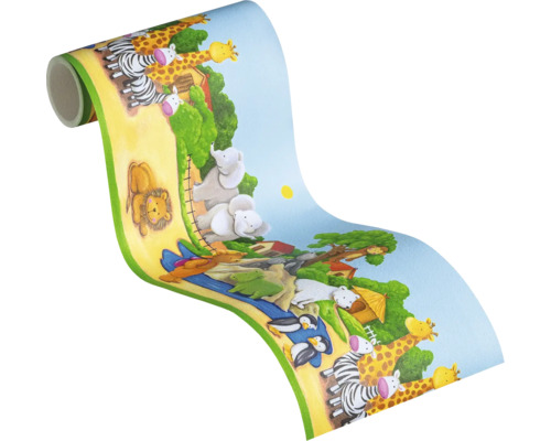 Tapetenbordüre mit Tiermotiven für Kinderzimmer