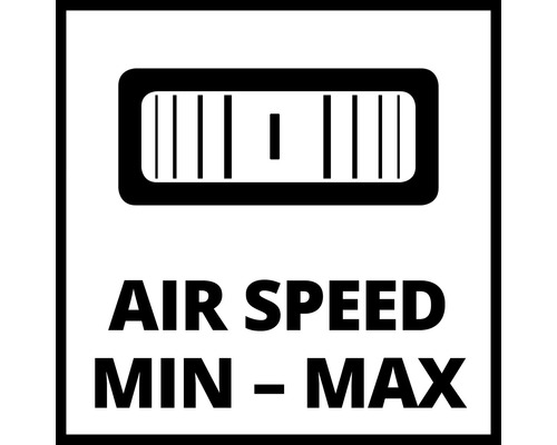 Symbole de vitesse de l''air : Minimum à maximum