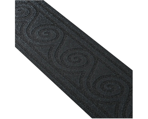 Bordure foncée avec motif en spirale pour la décoration murale.