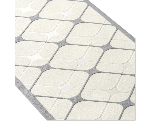 Vue détaillée d''une dalle de moquette à motif géométrique