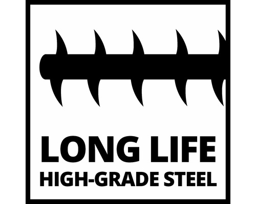 Symbole pour longue durée de vie et acier de haute qualité