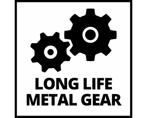 Langlebiges Metallgetriebe Symbol