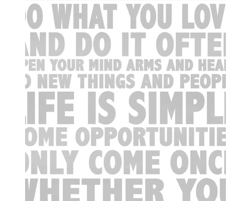 Sticker mural de motivation avec des leçons de vie