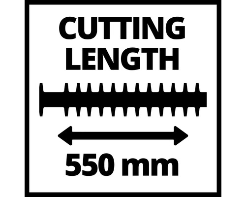 Longueur de coupe 550 millimètres