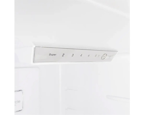 Innenraum eines Kühlschranks mit Temperaturregler