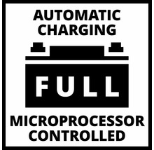 Symbol für automatisches Laden mit Mikroprozessorsteuerung