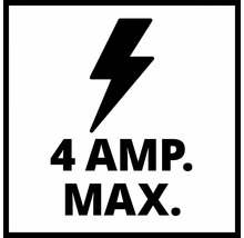 Maximale Stromstärke von 4 Ampere