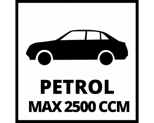 Symbol für Benzin bis maximal 2500 Kubikzentimeter