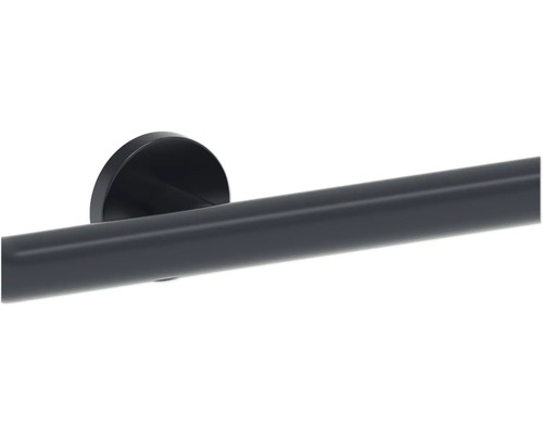 Porte-serviettes noir pour montage mural