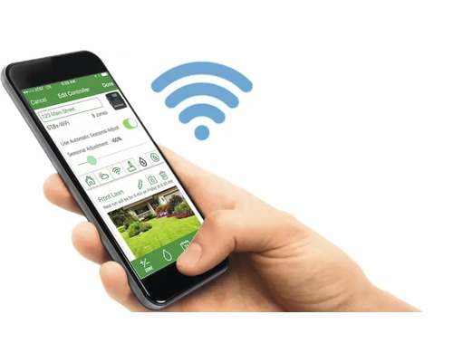 Smartphone avec application de gestion de l''arrosage