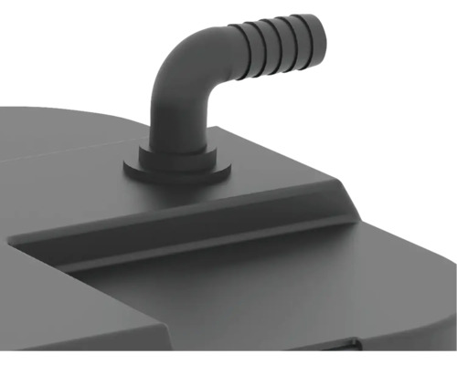 Vue détaillée d''un réservoir d''eau avec raccord de tuyau