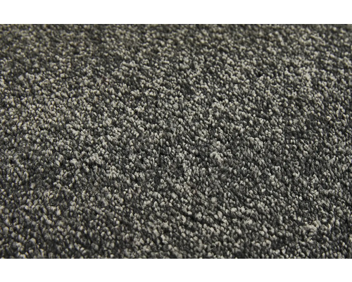 Nahaufnahme eines grauen Teppichs mit Flor