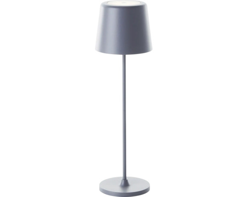 Lampe de table LED fixe 2 W gris