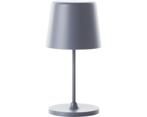 Lampe de table grise avec abat-jour