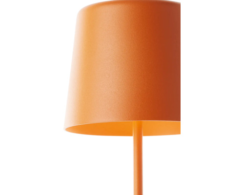 Orangefarbene Tischleuchte