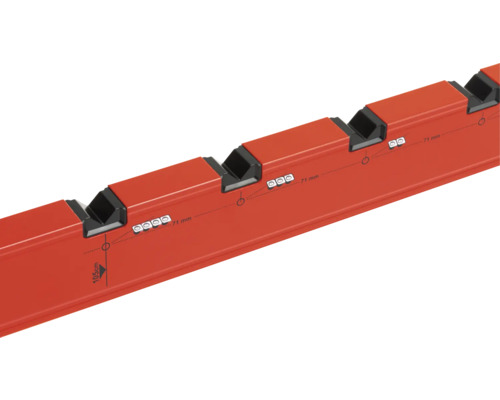 Profilschiene mit Aussparungen für Montageelemente