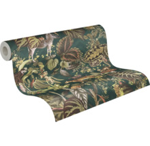 Tapetenrolle mit Dschungelmotiv mit Pflanzen und Tieren