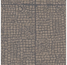 Nahaufnahme eines Teppichs mit quadratischem Muster