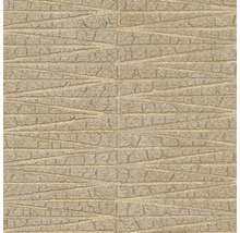Beige Steinwand mit horizontalen und diagonalen Linienmuster