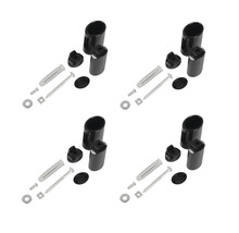 Quatre jeux de supports de tuyaux avec matériel de fixation