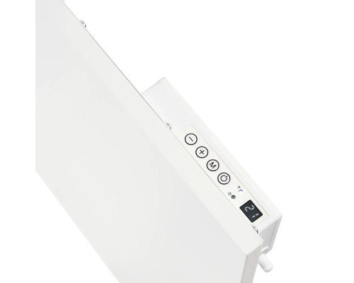 Vue détaillée d''un panneau chauffant avec éléments de commande.