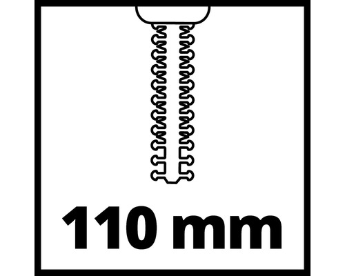 Longueur de coupe 110 millimètres