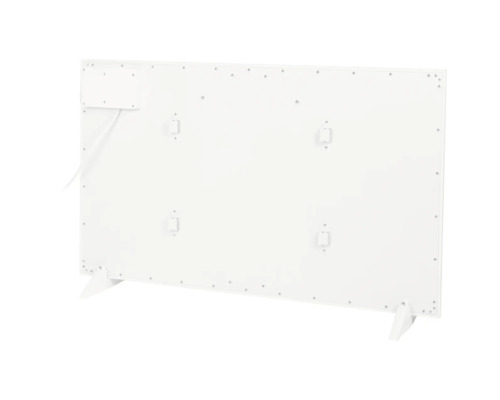 Arrière d''un panneau chauffant avec boîte de raccordement et pieds