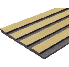 Akustikpaneel mit Holzlamellen auf Filzträger